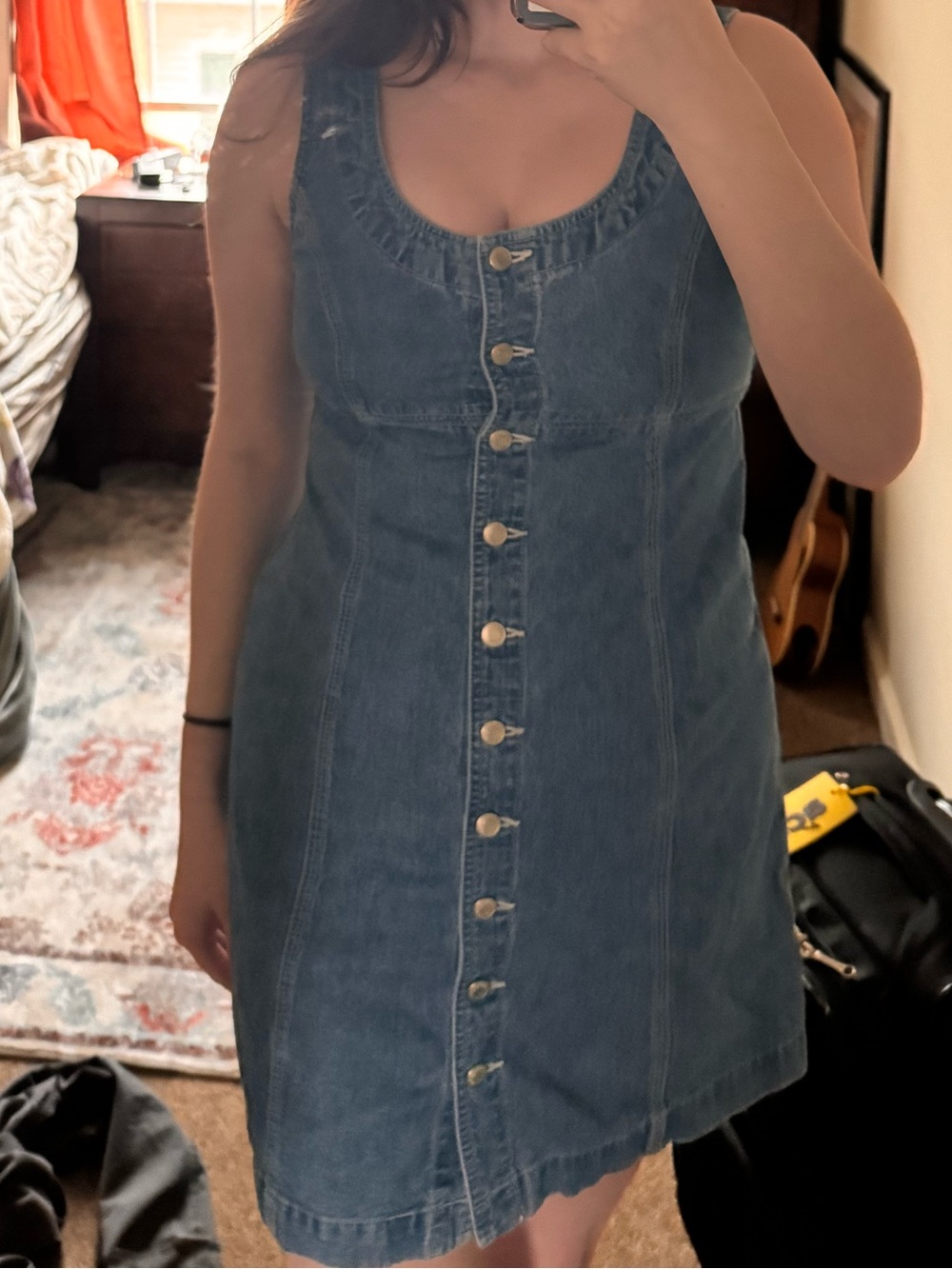 GAP Light Blue Denim Dress with Buttons